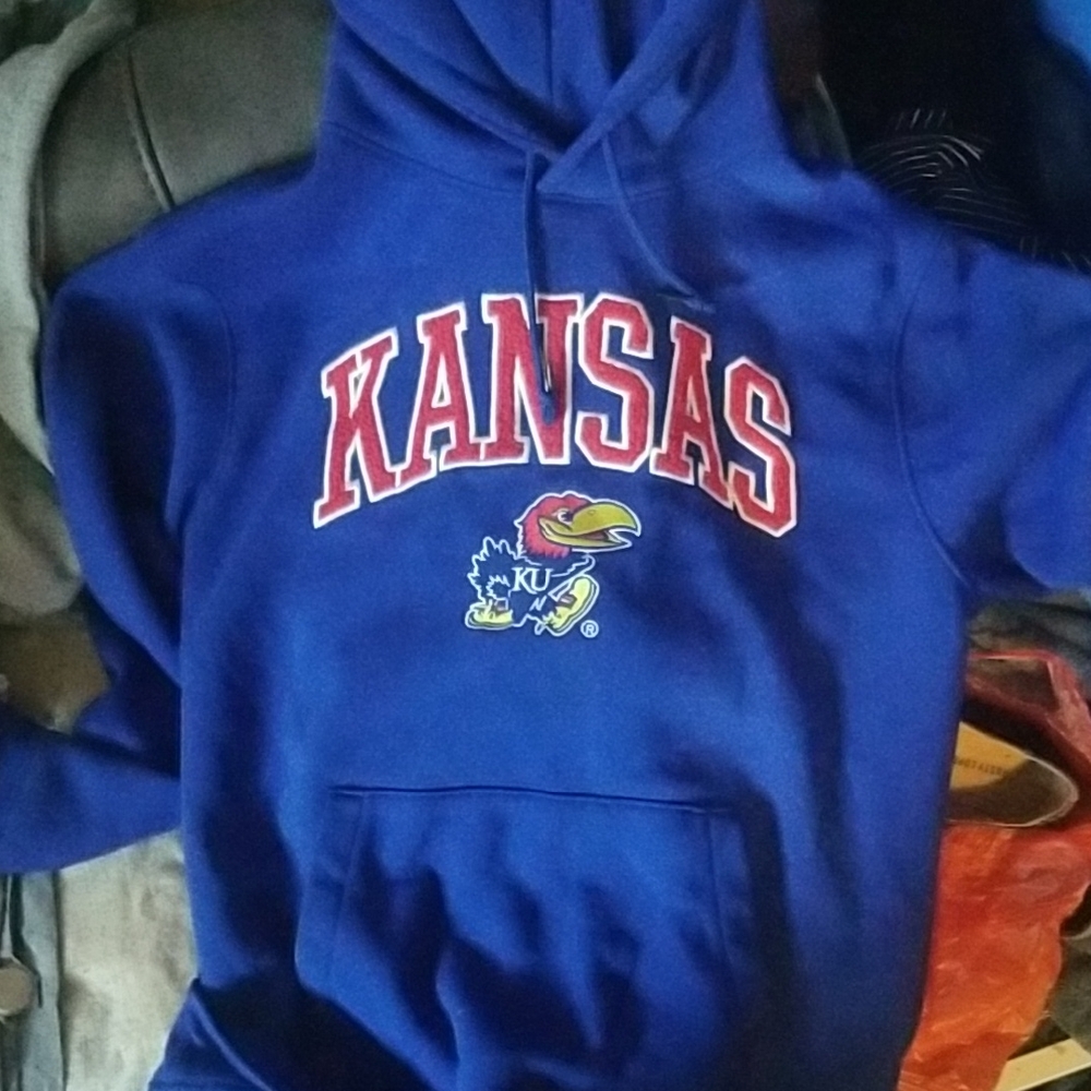 Kansas Blue Zip Up Sweater